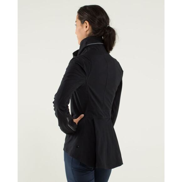 RARE Lululemon Black Urbanite Moto Asymmetrical Blazer Jacket Size 4 - Picture 2 of 15